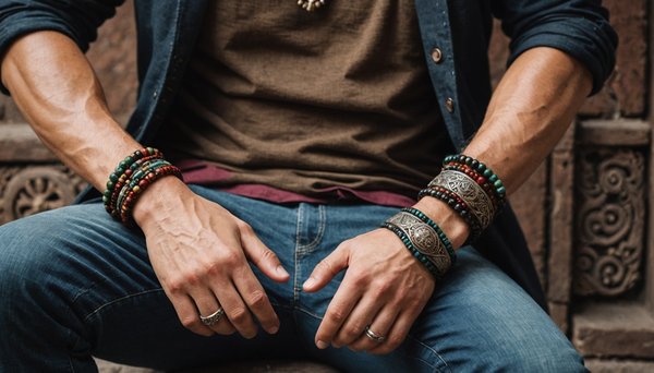 Explorez les bracelets tibétains pour homme : mode et spiritualité